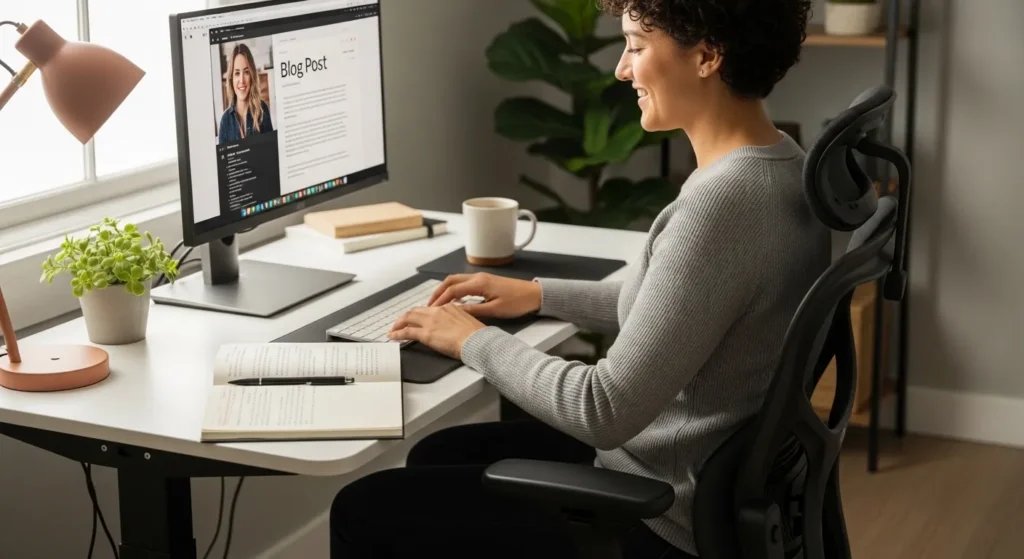 허리 통증 책상 1달 사용 후기