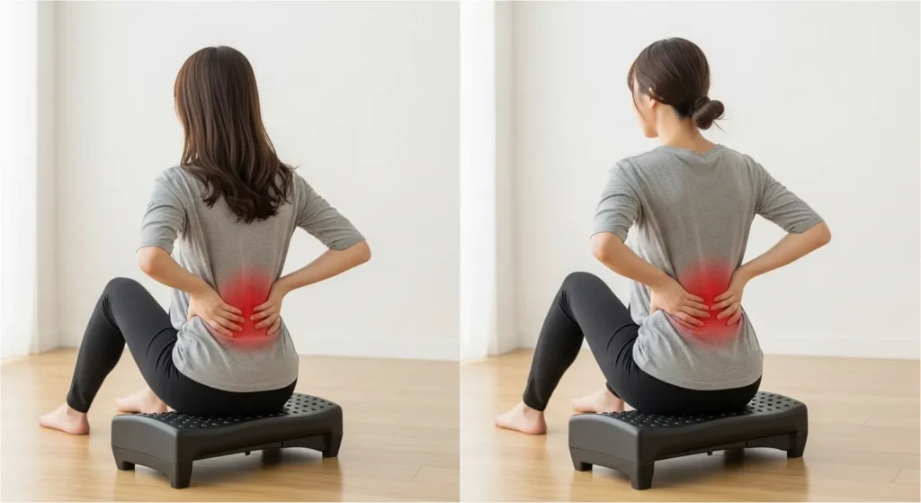 허리 통증 발받침 내돈내산 후기