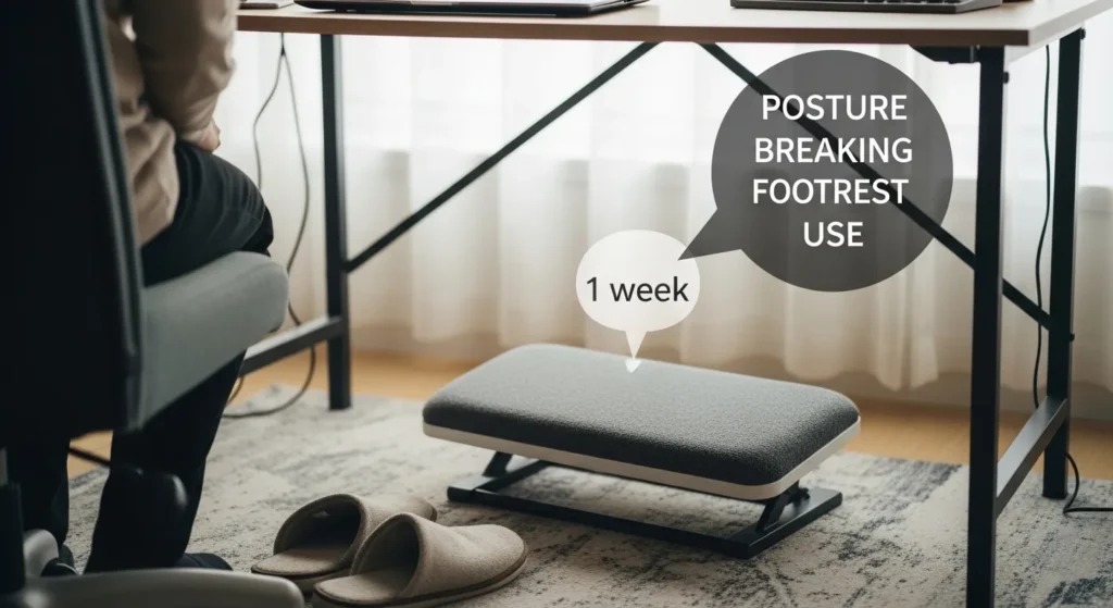 자세 붕괴 발받침 1주 사용 후기