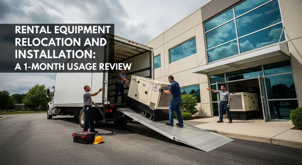 임대장비 이전설치 비용 1달 사용 후기