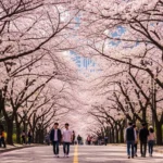 서울 여의도 윤중로 벚꽃